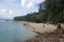 unser Privatstrand auf Pulau Kapas