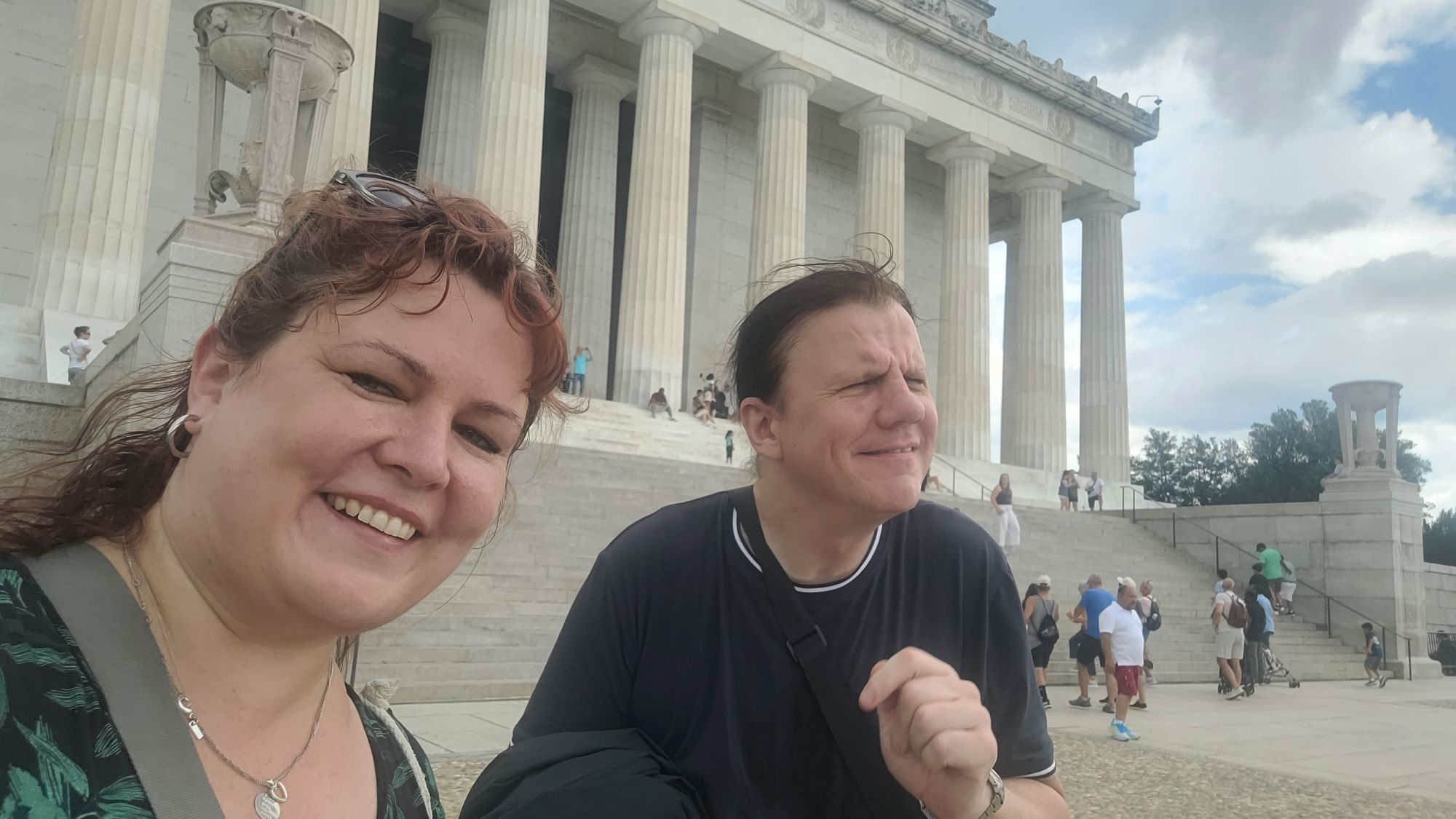 Vor dem Lincoln Memorial