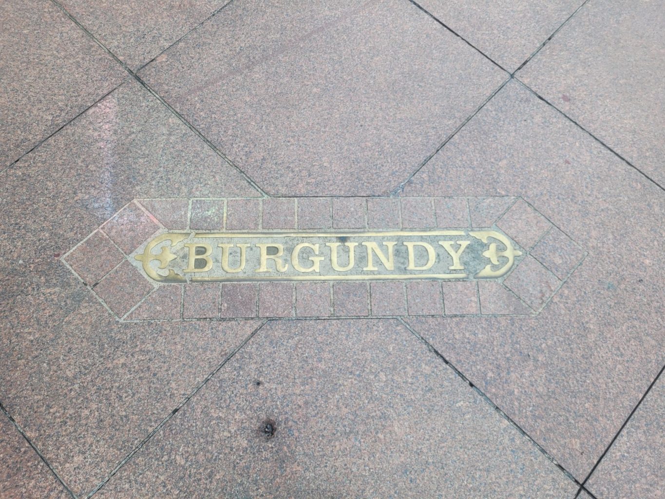 Straßennamen auf der Straße von New Orleans