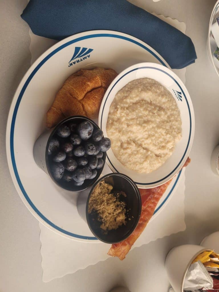 Porridge im Zug
