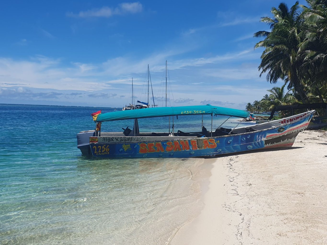 Boot in San Blas