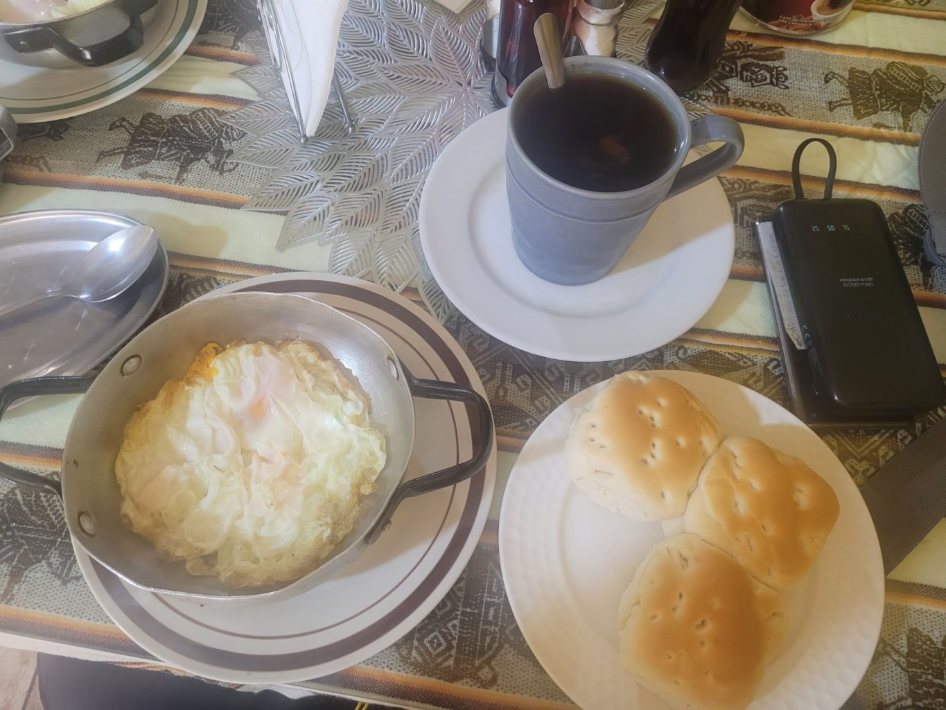 einfaches Frühstück in Calama