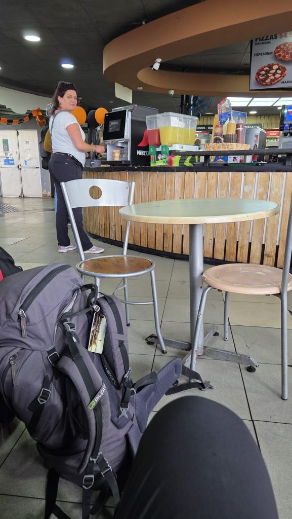 Sack am Busbahnhof